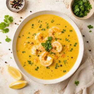 6.  Scampi suppe